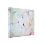 Acima de, acima de e afastado impressão de canvas esticada