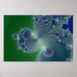 Aço azul - poster do Fractal