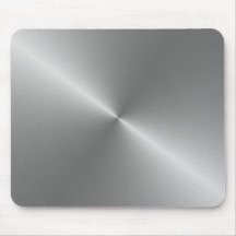 aço escovado circular mouse pad