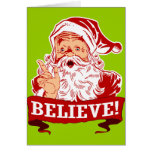Acredite em Papai Noel Cartão