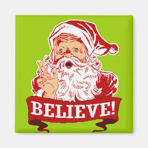 Acredite em Papai Noel Imãs De Geladeira