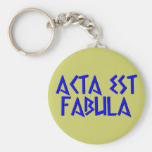 acta est fabula chaveiros