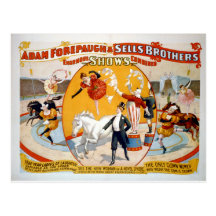 Adam Forepaugh & irmãos das vendas Cartão Postal