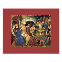 Adoração de Magi dos Magi (c1370-1427) na adoração Foto Arte