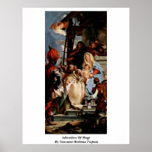 Adoração dos Magi por Giovanni Battista Tiepolo Posters