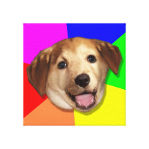 Advice dog impressão em canvas