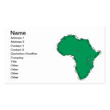 África Modelos Cartao De Visita