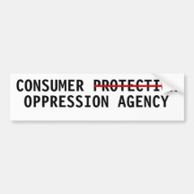 Agência da opressão da protecção ao consumidor adesivo