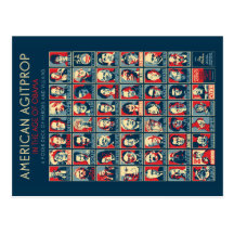 Agitprop americano na idade de Obama - cartão Cartão Postal