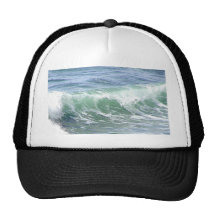 Água da espuma do oceano das ondas boné