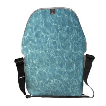 Água da piscina bolsas mensageiro