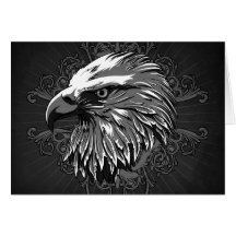 Águia americana Notecard Cartoes