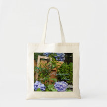 Ainda Hydrangeas do azul da vida Bolsa De Lona
