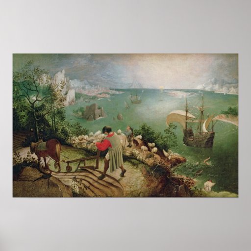 Ajardine com a queda de Ícaro, c.1555 Posteres