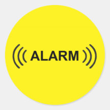 ALARME ADESIVOS EM FORMATO REDONDOS
