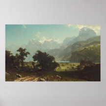 Albert Bierstadt - lucerna do lago Pôsteres