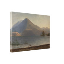 Albert Bierstadt - no Hudson Impressão De Canvas Envolvidas