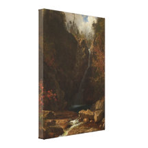 Albert Bierstadt - quedas de Ellis do vale Impressão De Canvas Envolvidas