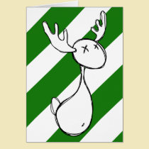 Alces do feriado cartões
