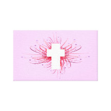 ALEGRIA! na cruz Impressão De Canvas Esticadas