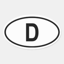 Alemanha "D " Adesivo