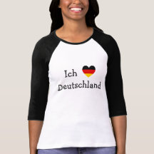 Alemanha do liebe de Ich T-shirts
