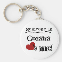 Alguém em Croatia ama-me Chaveiros
