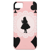 Alice em umas capas de iphone do rosa do país das  capas iPhone 5 Case-Mate