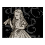 Alice no Grunge do país das maravilhas Cartão Postal