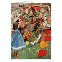 Alice no país das maravilhas cartões