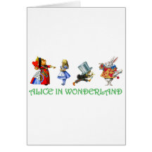 ALICE NO PAÍS DE AS MARAVILHAS & AMIGOS CARTÃO
