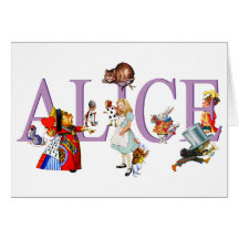 ALICE NO PAÍS DE AS MARAVILHAS & AMIGOS CARTÕES