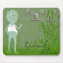 Aliens engraçados Mousepad do campónio