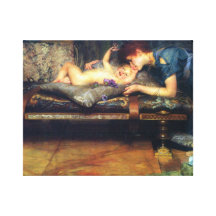Alma-Tadema - um paraíso no detalhe da terra Impressão Em Canvas
