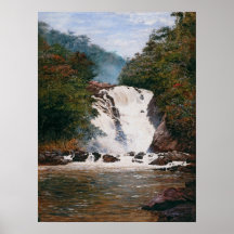 Almeida Júnior - cachoeira de Votorantim Posters