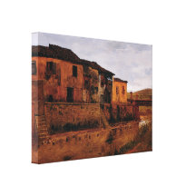 Almeida Júnior - ponte de Tabatinguera Impressão De Canvas Envolvida