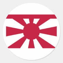 Almirante vice padrão marinho japonês imperial, Ja Adesivos Redondos