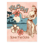 Aloha cartão da menina de Hula STD Cartao Postal