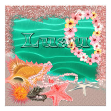 Aloha convite havaiano de Luau