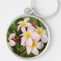 Aloha o Frangipani havaiano floresce Plumerias Chaveiros