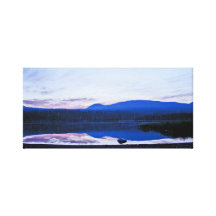 Alvorecer em pouco lago lava, Oregon Impressão Em Tela Canvas
