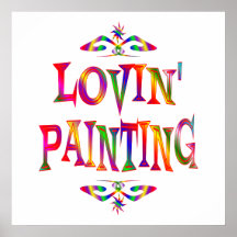 Amante da pintura posters