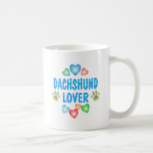 AMANTE DO DACHSHUND CANECAS