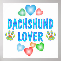 AMANTE DO DACHSHUND POSTERS