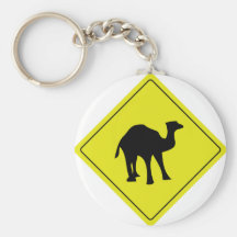 amarelo australiano do roadsign do camelo chaveiros