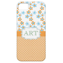 Amarelo de florescência e azul do divertimento bon capas de iPhone 5 Case-Mate
