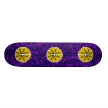 Amarelo ideal do coletor do rosário skates personalizados