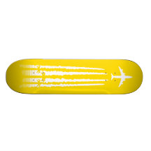 Amarelo tropical da linha aérea skates personalizados