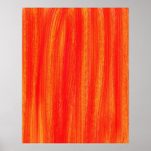 Amarelo vermelho abstrato listrado pôsteres