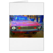 AMC 1974 CARROS DO MÚSCULO DE AMX CARTÃO